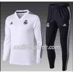 Real Madrid Ensemble Sweat d'entrainement Blanc 2018/19